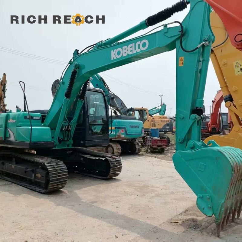 Engine compartment of a 2017 Kobelco SK130LC excavator, 500 hours, priced at $20,833